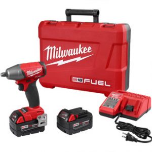 Milwaukee 2755B-22 M18 FUEL 1/2″ Compact Impact Wrench Kit