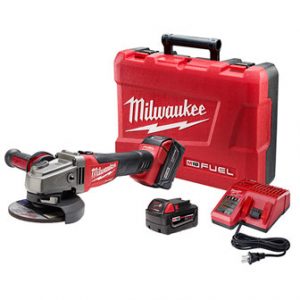 M18 FUEL 18-Volt Lithium-Ion Brushless Cordless 4-1/2 in. /5 in. Grinder W/ Slide Switch Kit W/ (2) 5.0Ah Batteries