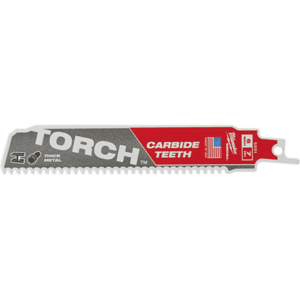 SAWZALL® TORCH™ 7 TPI 6" Carbide Blades - 1PK